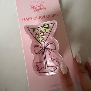 Pink Hair Claw Clips